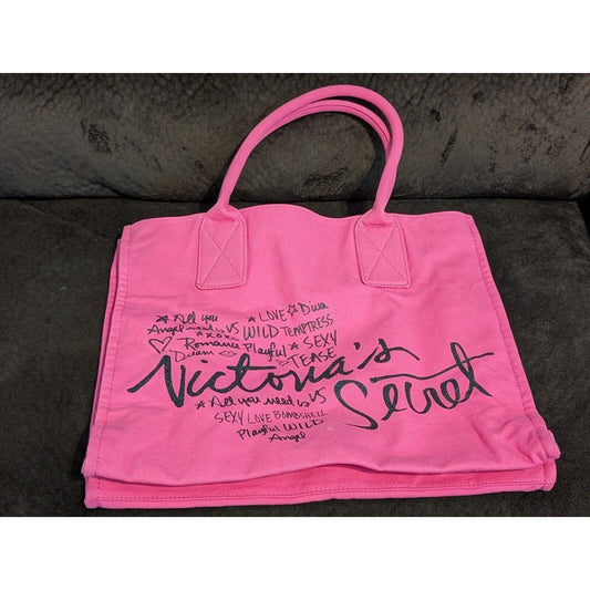 All You Need Is Victoria's Secret Gym Beach Tote Shoulder Travel Bag Hot Pink