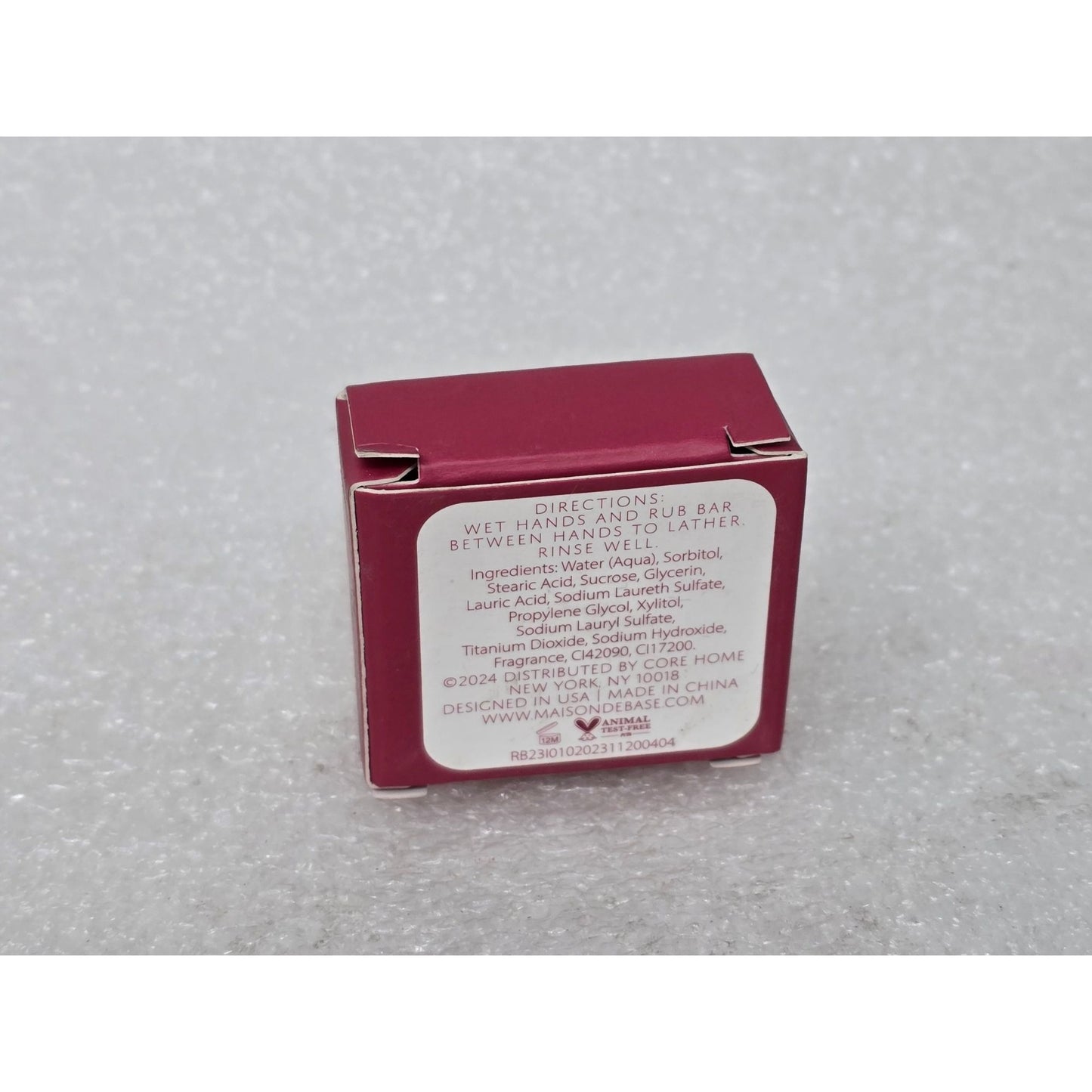Maison De Base Sweet Berry Scented Bar Soap 0.88 Oz / 25 G Travel Size