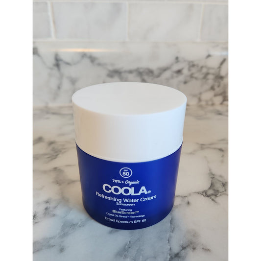 Coola Refreshing Water Cream Sunscreen SPF 50 1.5 Fl Oz 70%+ Organic