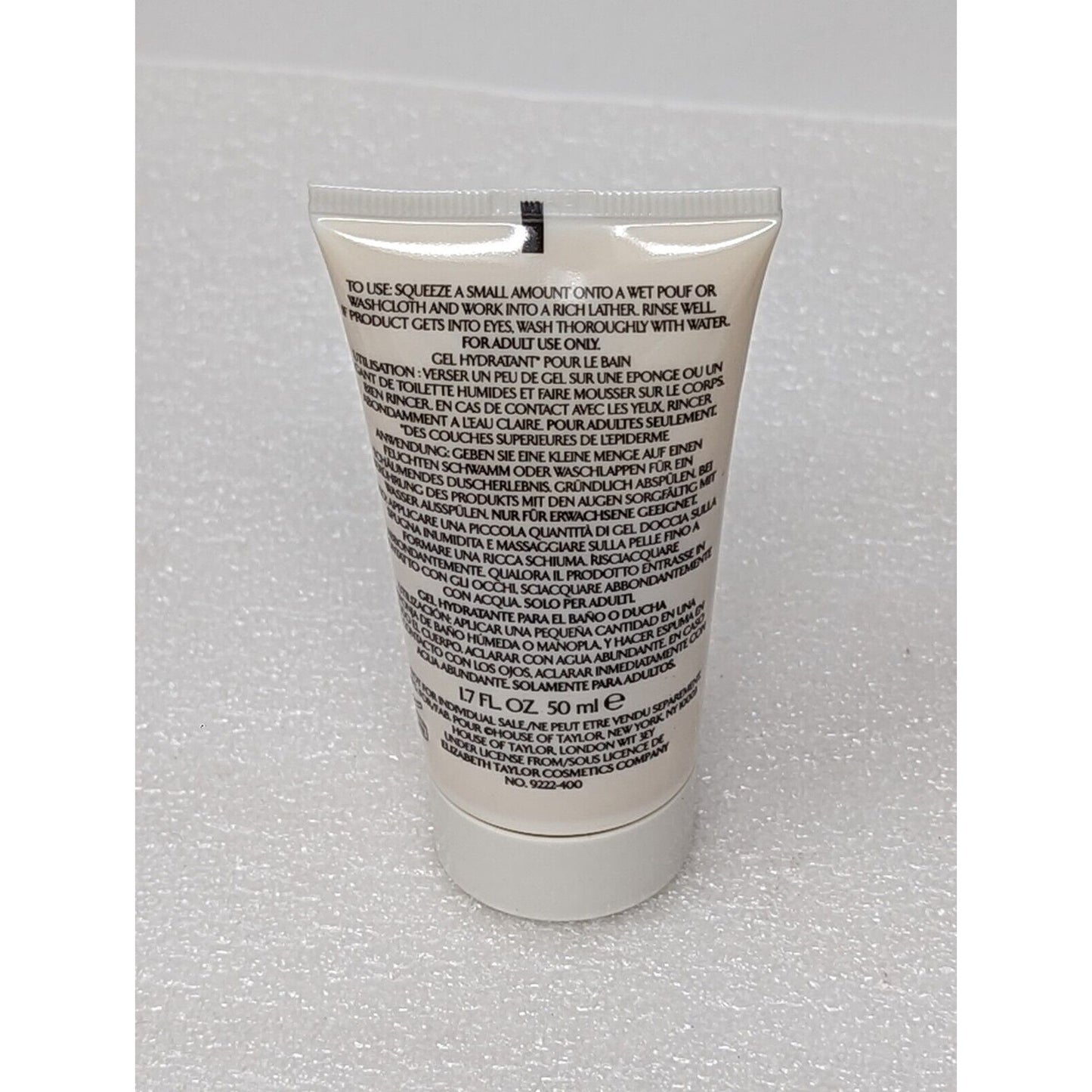 Elizabeth Taylor White Diamonds Gentle Moisturizing Body Wash 1.7 oz Travel Size