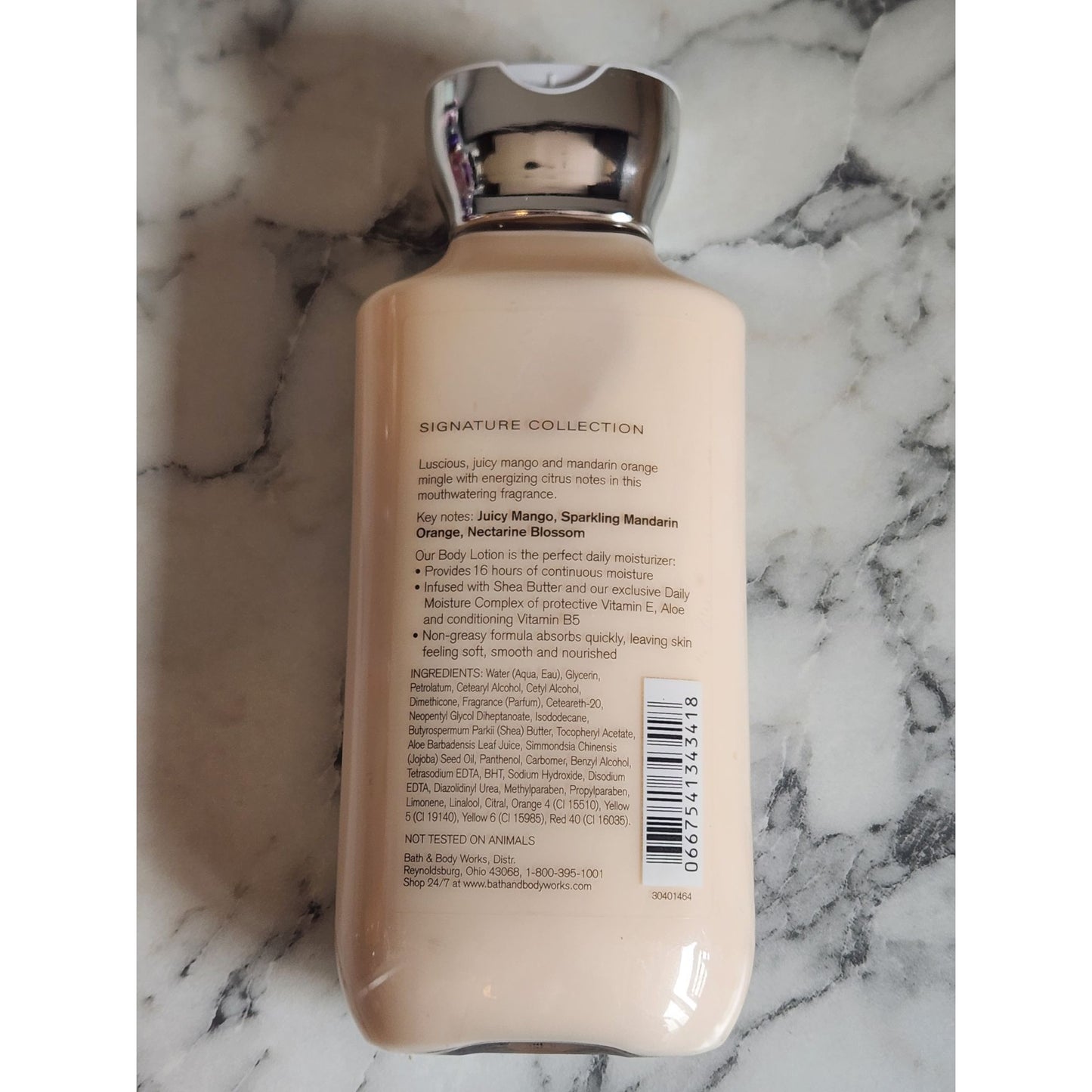 Bath & Body Works Mango Mandarin Shea & Vitamin E Body Lotion 8 Fl Oz