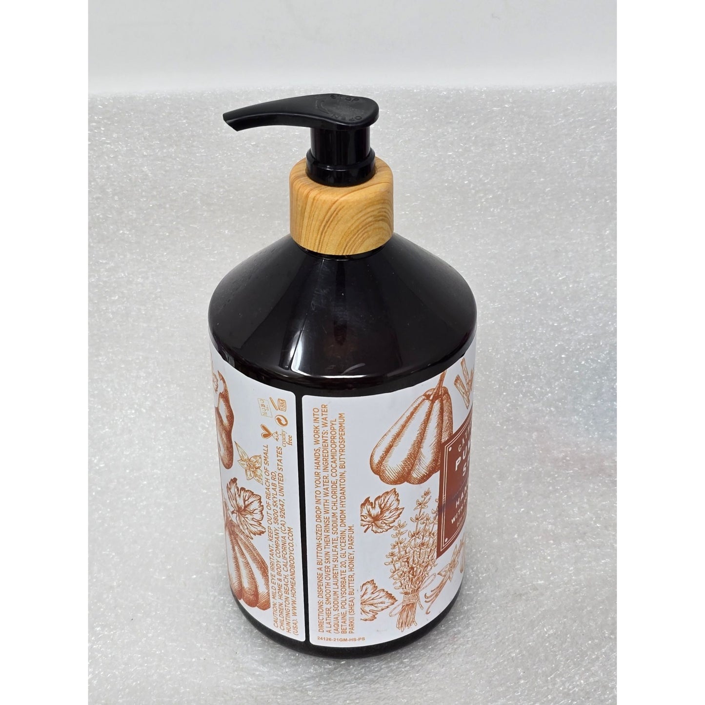 Gather Market Pumpkin Spice Hand Soap 21.5 oz Honey & Shea Moisturizing Formula