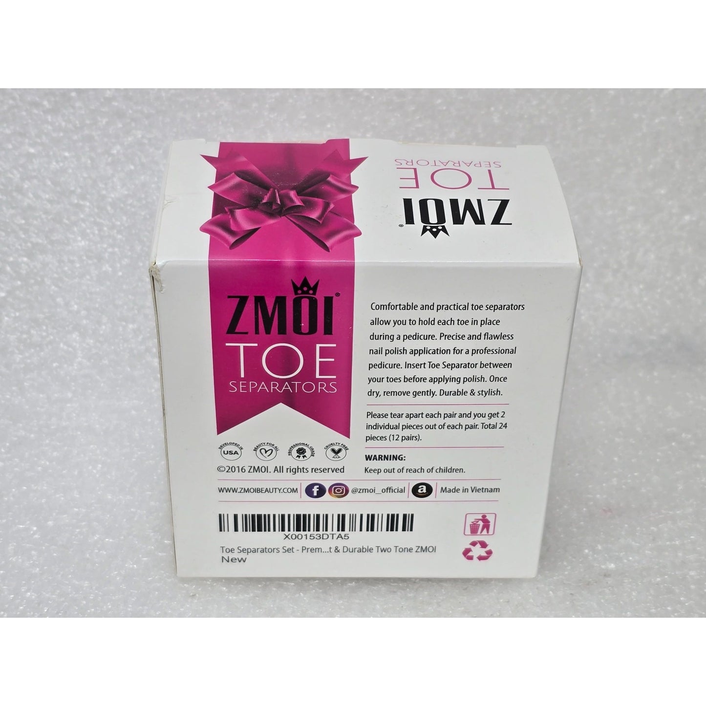 Zmoi Toe Separators 12 Pairs Comfortable & Practical Durable & Stylish Pedicure