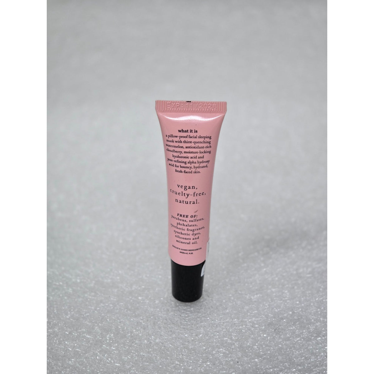 Dallas & James Watermelon Dream Overnight Glow Mask 0.5 Oz Travel Size