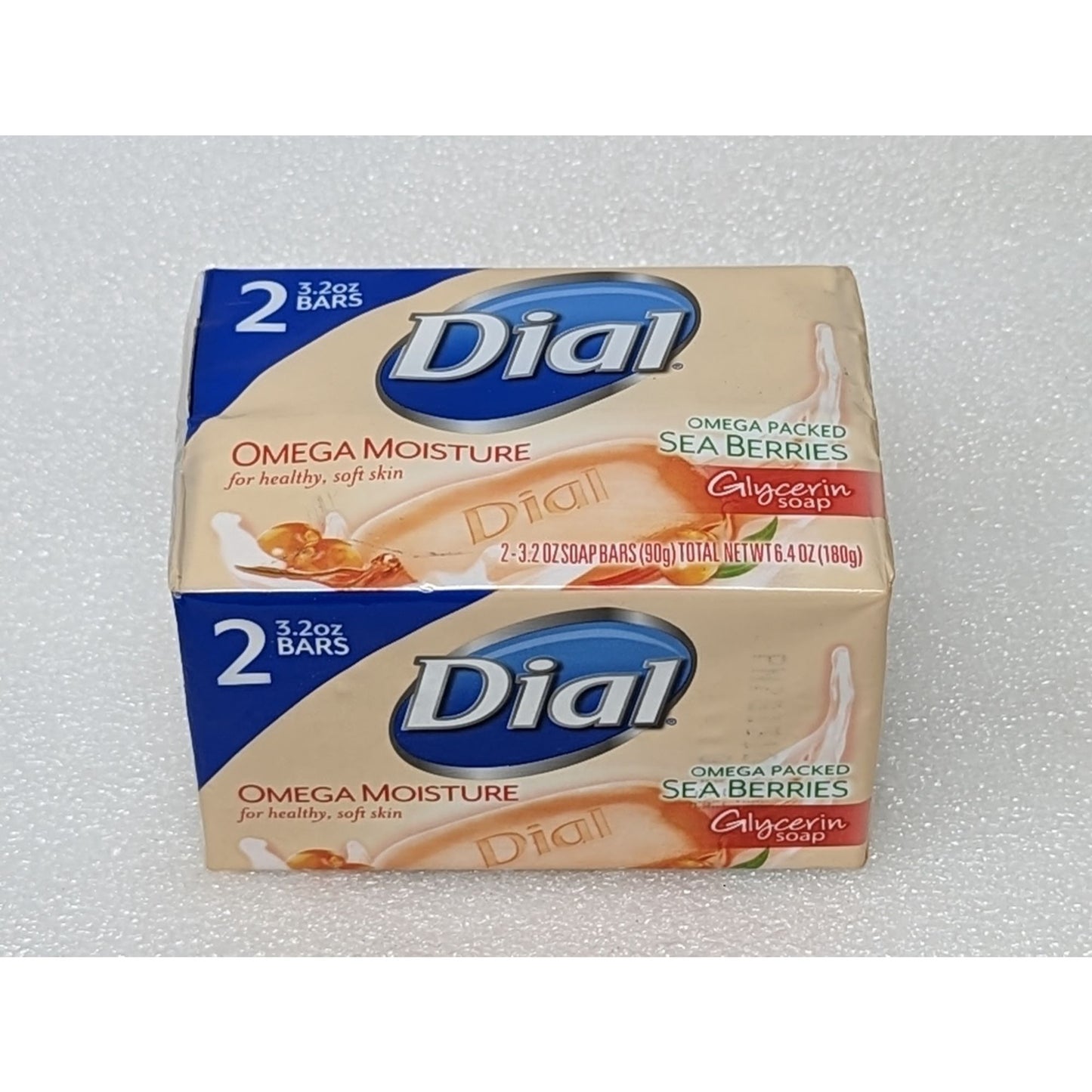 Dial Omega Moisture Glycerin Bar Soap Sea Berries 2 Pack