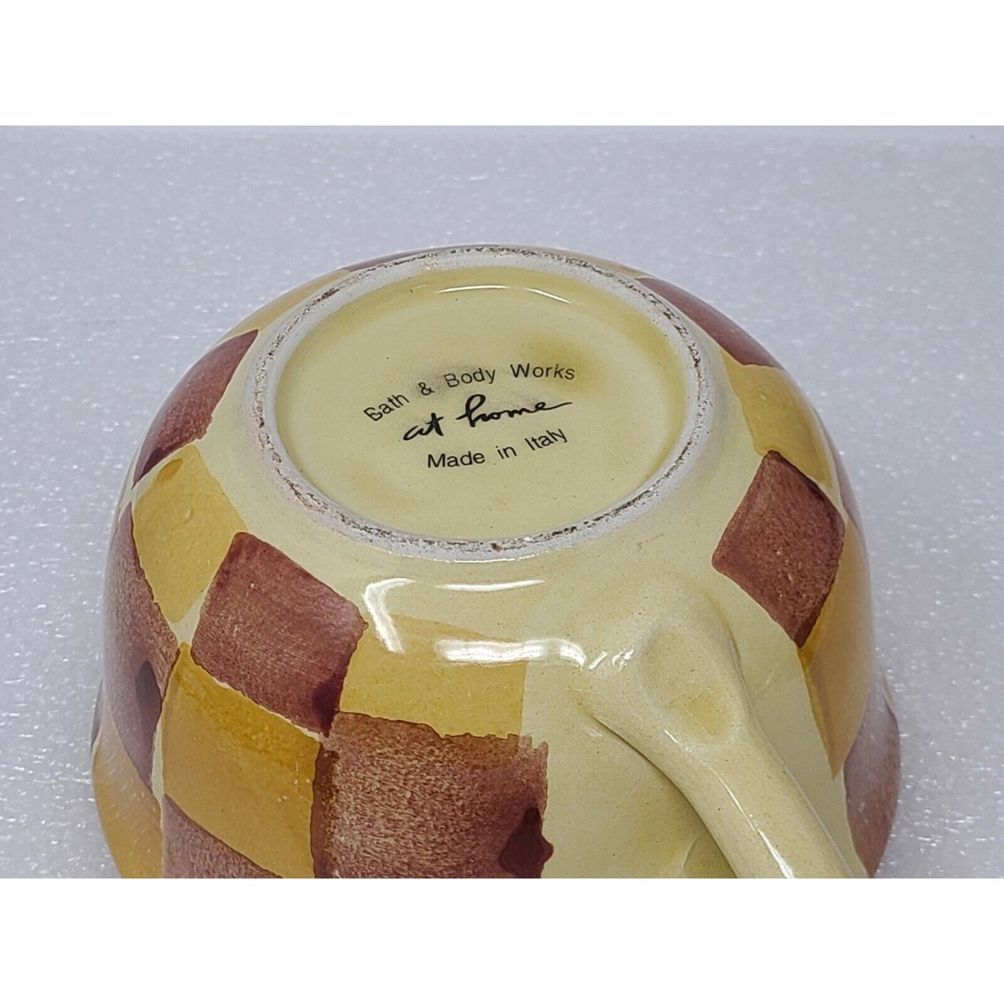 Bath & Body Works At Home Large Soup Coffee Mug Cup Made In Italy