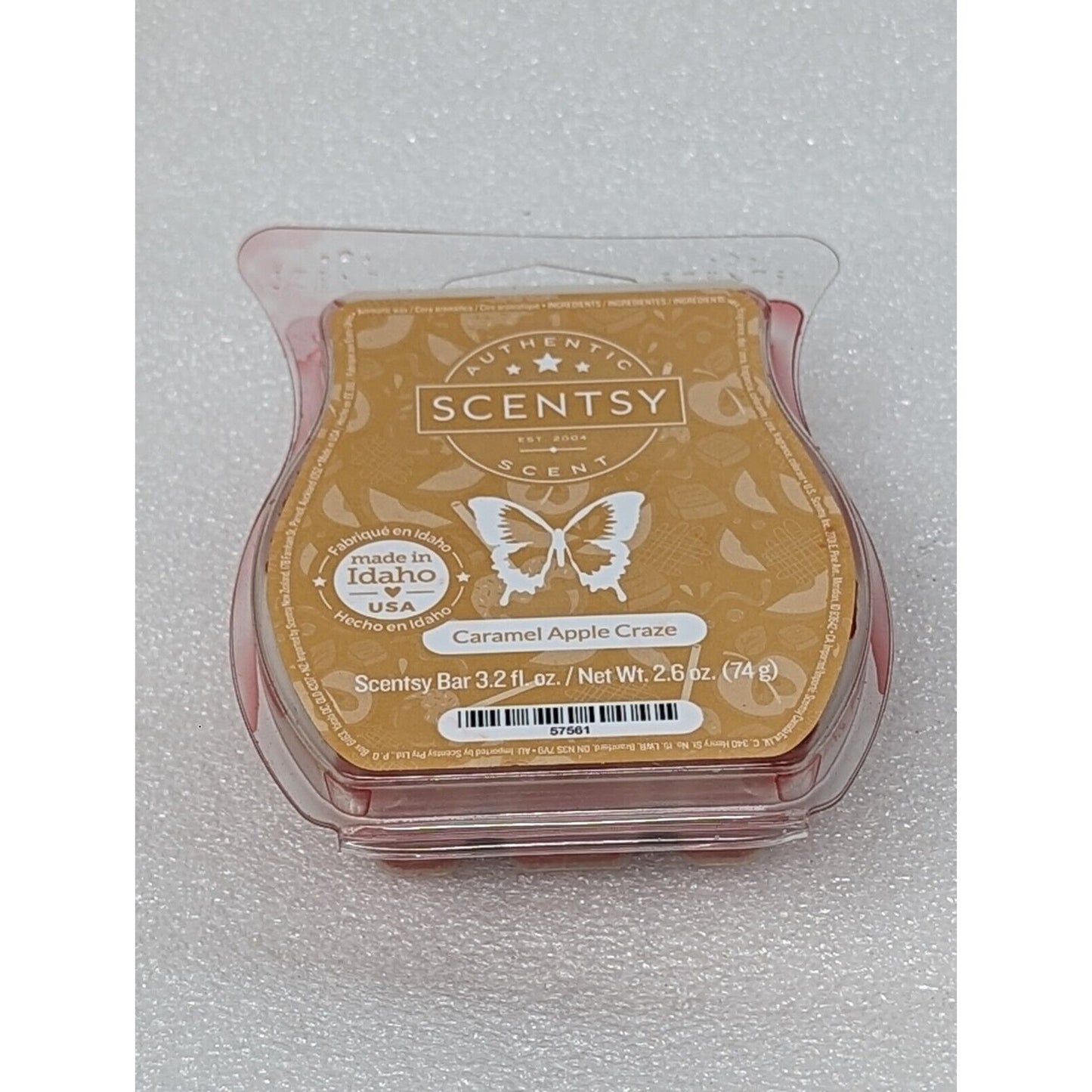 Scentsy Caramel Apple Craze Wax Bar For Scent Warmer
