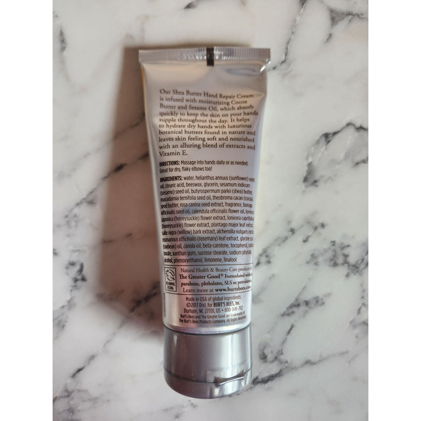 Burt's Bees Shea Butter Hand Repair Cream With Cocoa Butter & Sesame Oil 3.2 Oz
