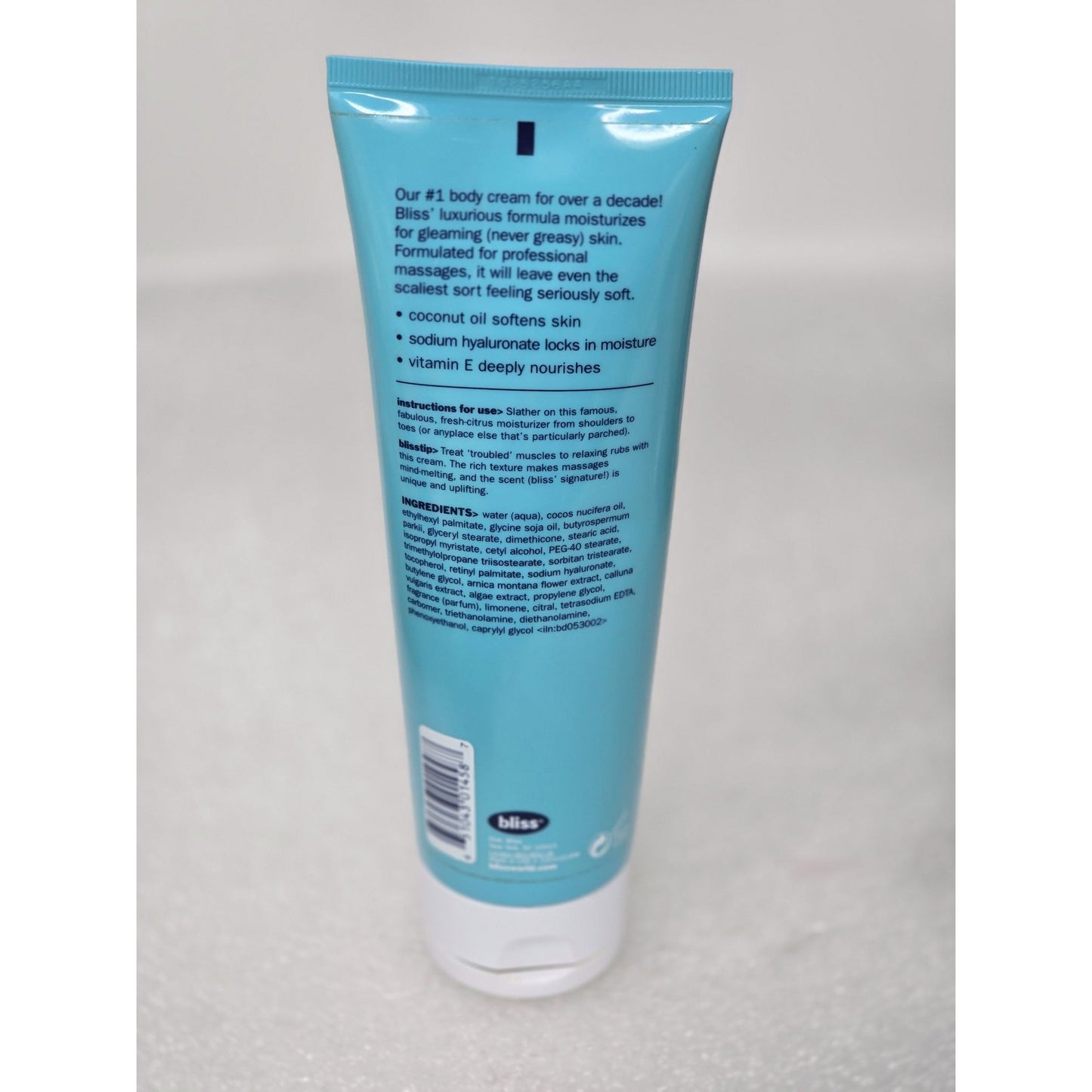 Bliss Lemon + Sage Body Butter Maximum Moisture Cream 6.7 Fl Oz