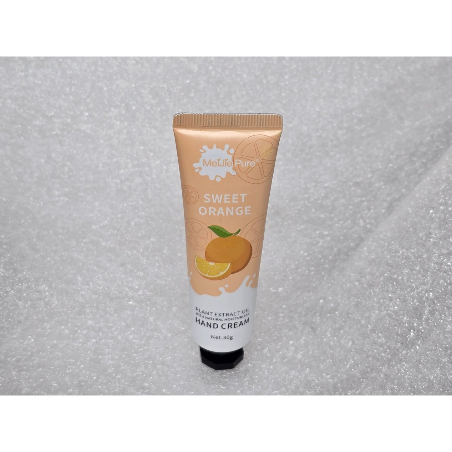 MeiJie Pure Sweet Orange Hand Cream With Plant Extract Oil 30g Travel Size