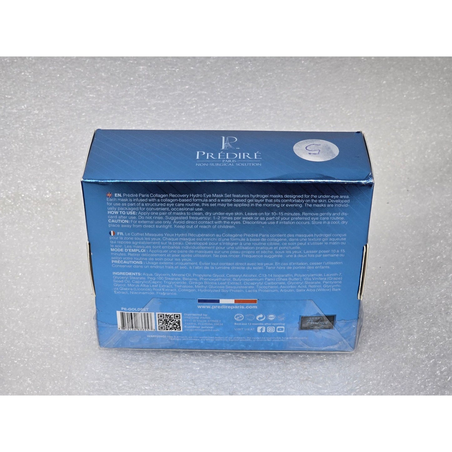 Prédiré Paris Collagen Recovery Hydro Eye Mask Set 12 Pairs