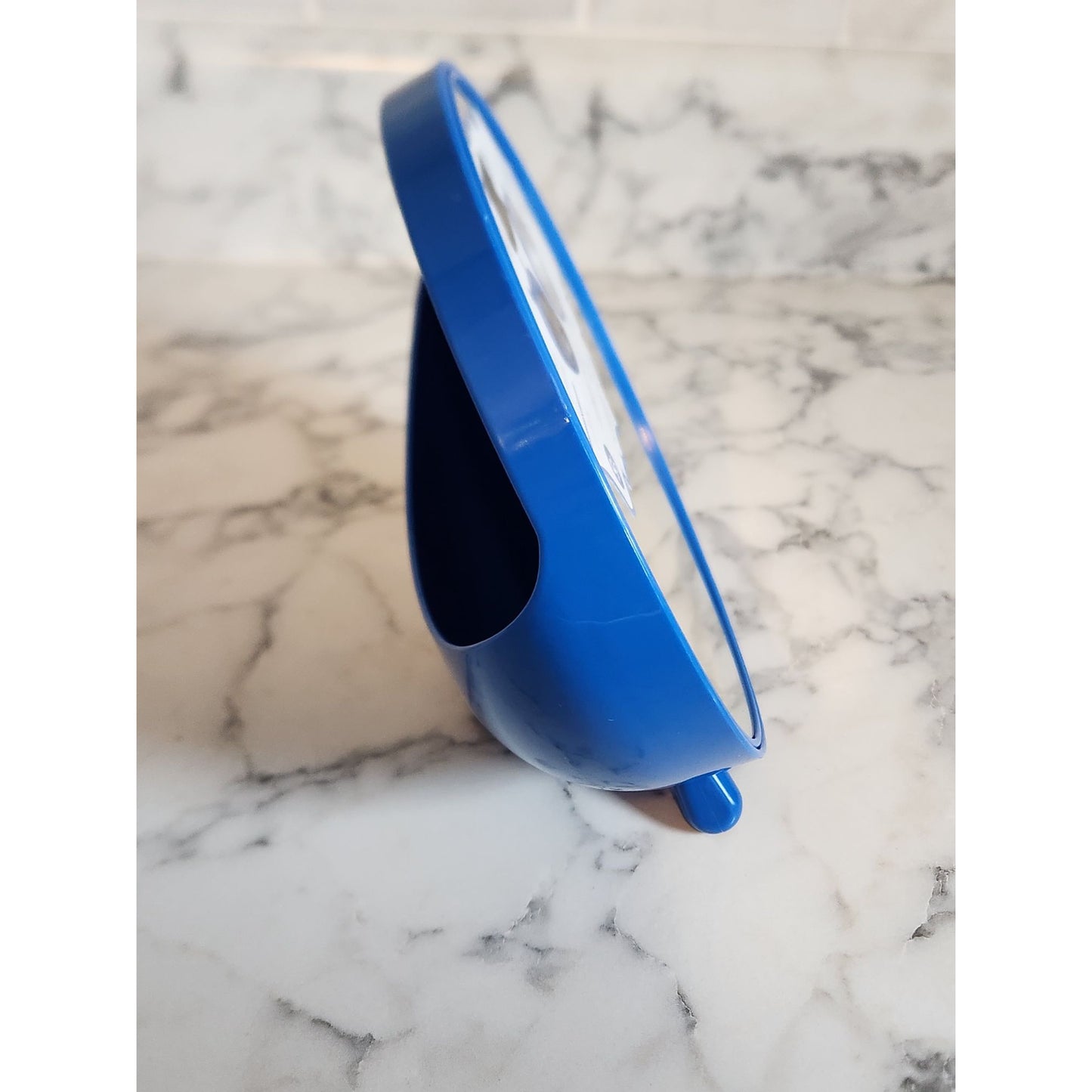 Vanity Mirror With Storage Compartment Blue High-Definition Portable & Durable Design By Gina Concepts