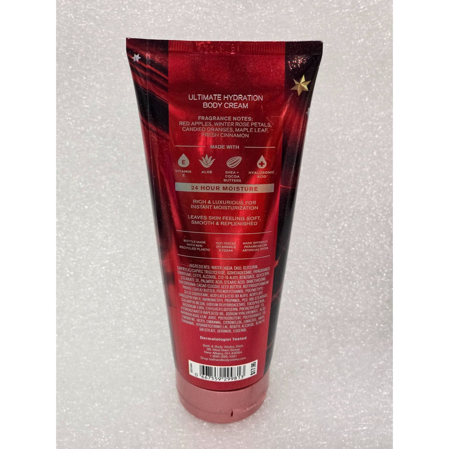 Bath & Body Works Winter Candy Apple Body Cream 8 Oz  24 Hour Moisture