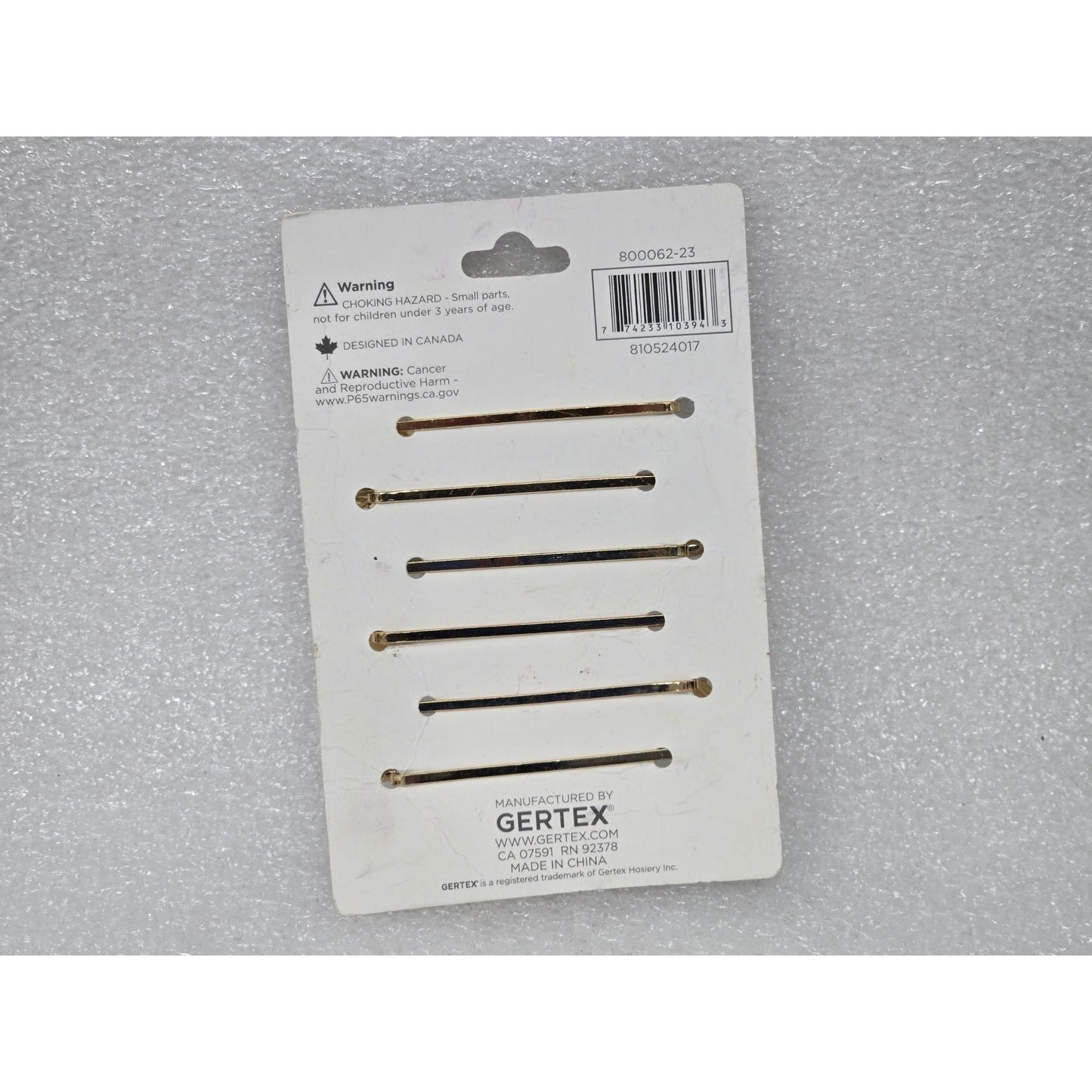 Sophi Gold-Tone Hair Bobby Pins Set With Rhinestone & Butterfly Accents - 6 Pcs