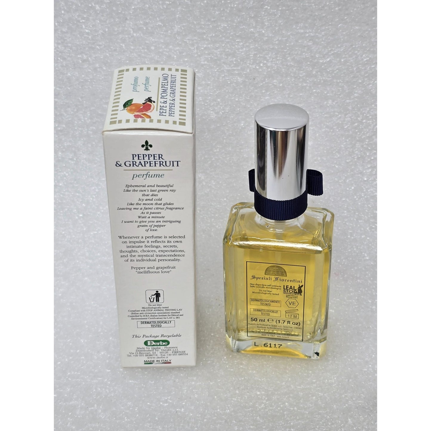 Pepper & Grapefruit Perfume By Speziali Fiorentini 50ml 1.7 oz