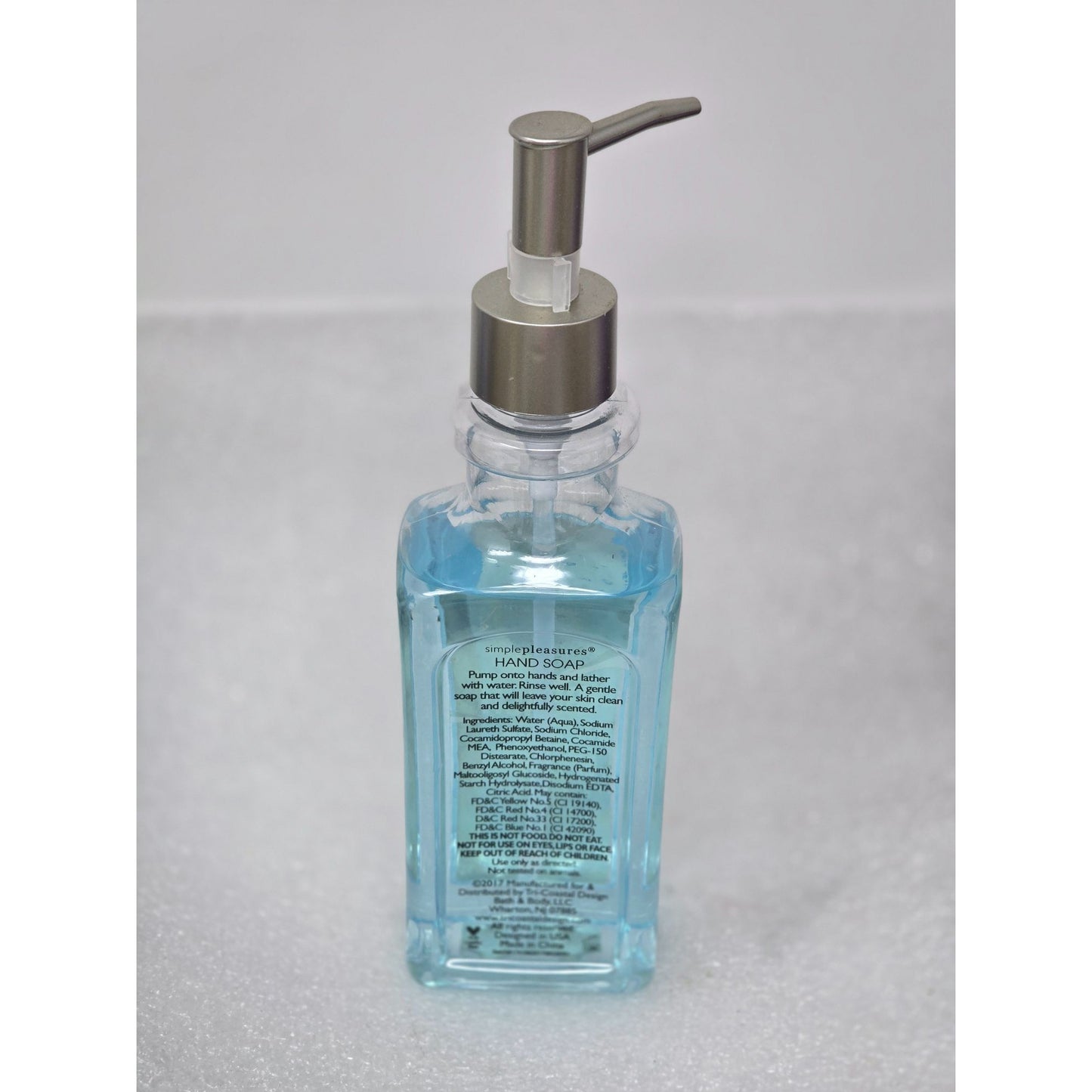 Simple Pleasures Beach Cotton Hand Soap 13.5 Oz Pump Bottle Gentle Cleanser