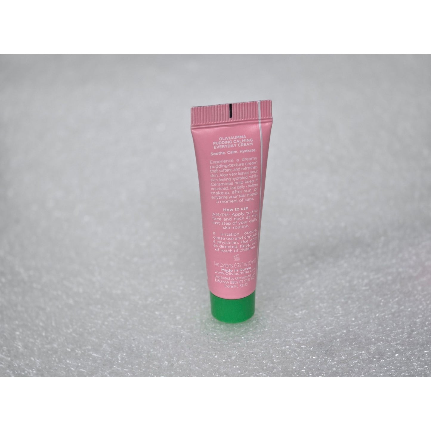 Olivia Umma Pudding Calming Everyday Cream .33 Oz Travel Size With Aloe Vera