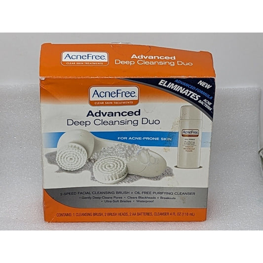 AcneFree Advanced Deep Cleansing Duo Power Facial Brush + Cleanser