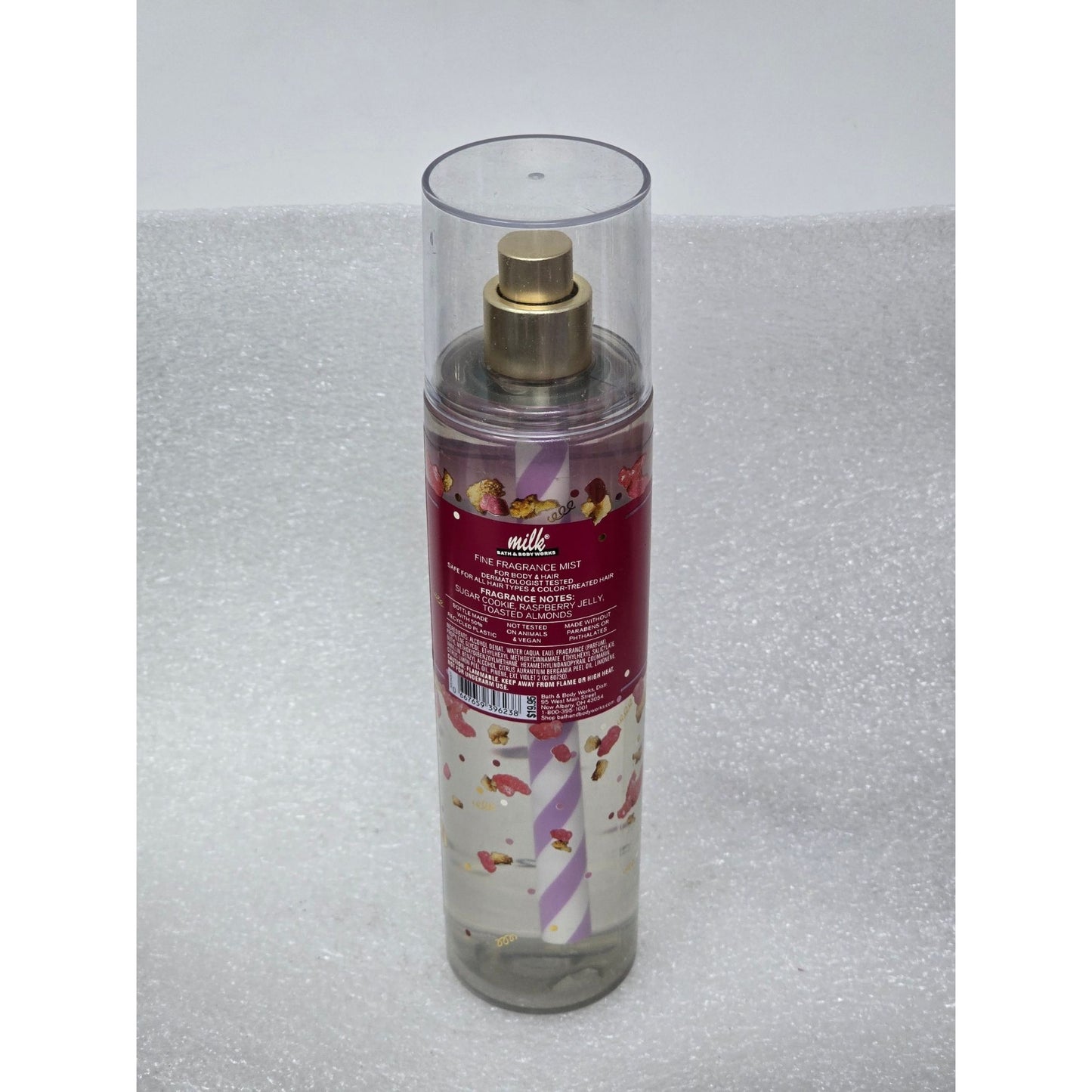Milk Bath & Body Works Raspberry Holiday Pie Bar Fine Fragrance Mist Body & Hair