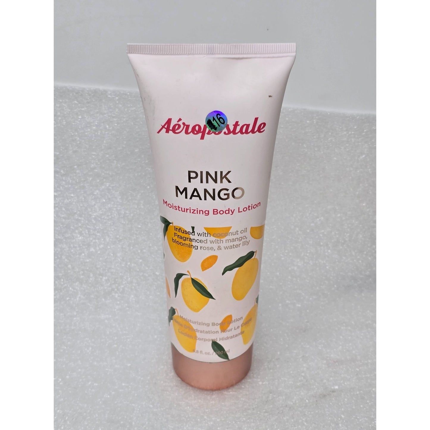 Aeropostale Pink Mango Moisturizing Body Lotion 8 Fl Oz Infused With Coconut Oil