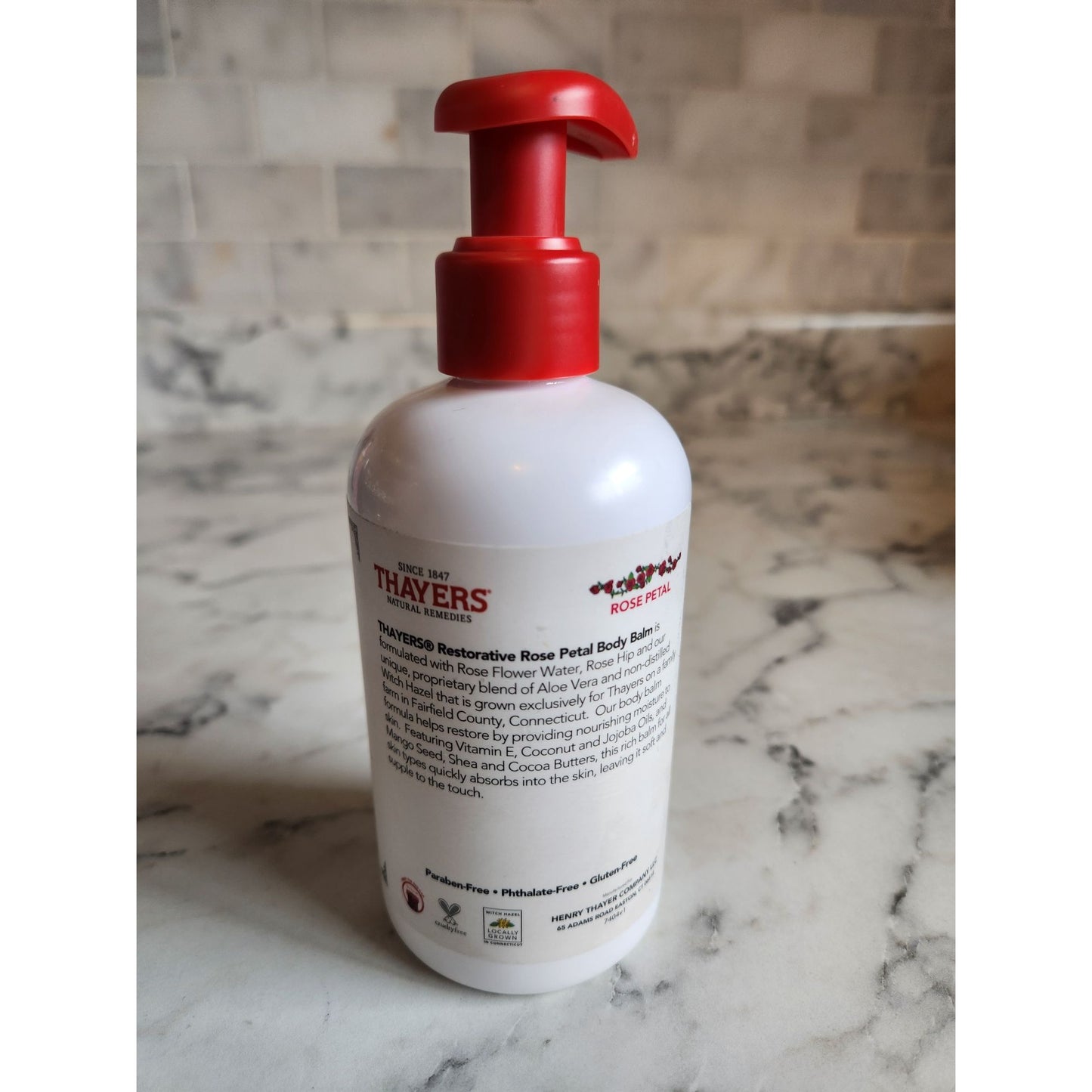 Thayers Restorative Body Balm With Witch Hazel Rose Petal 8 Oz