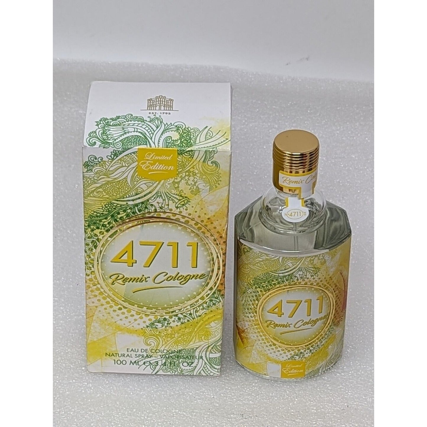 4711 Remix Eau De Cologne Spray Lemon by Muelhens 3.4oz Unisex Limited Edition