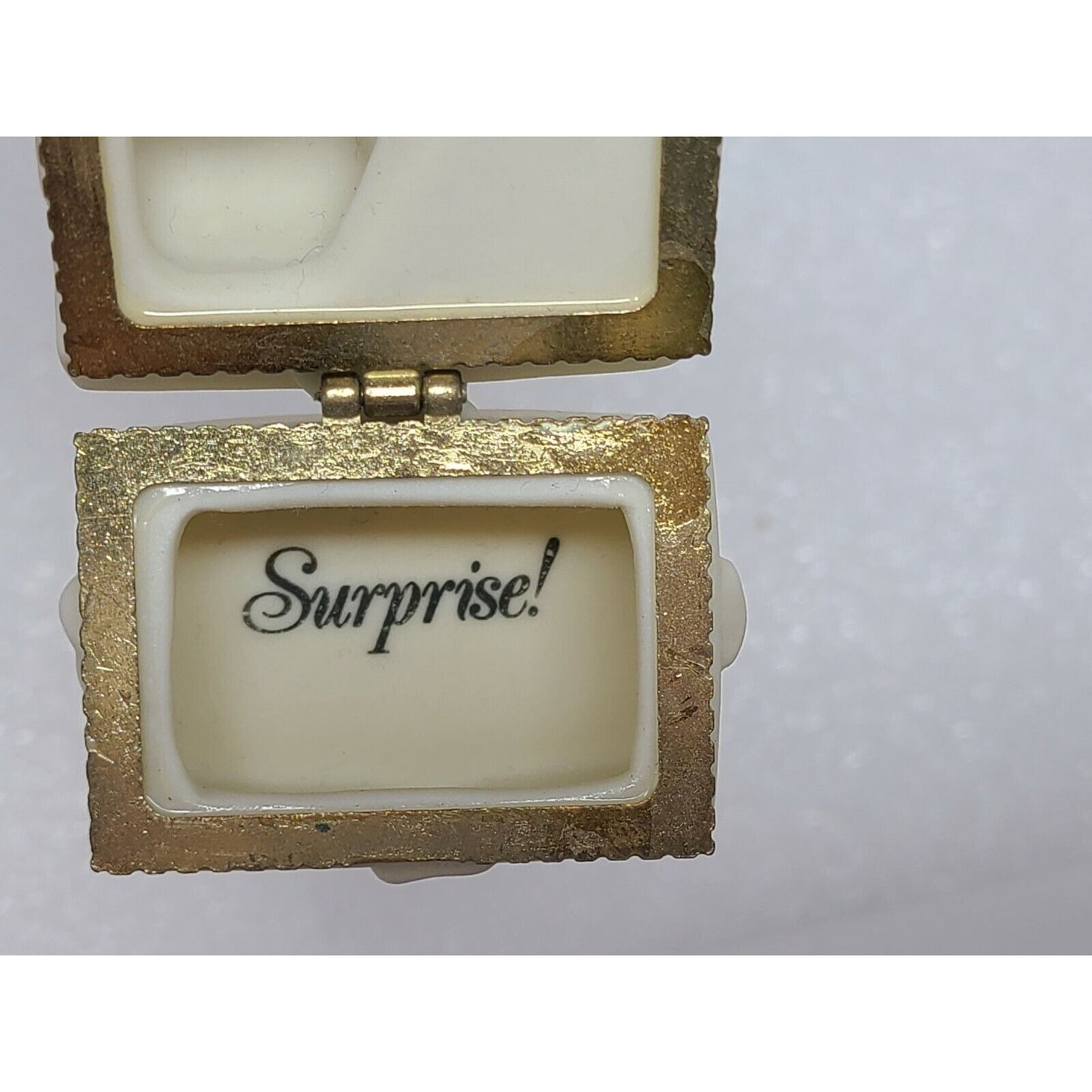 Department 56 Snowbabies "Surprise!" Hinged Trinket Box
