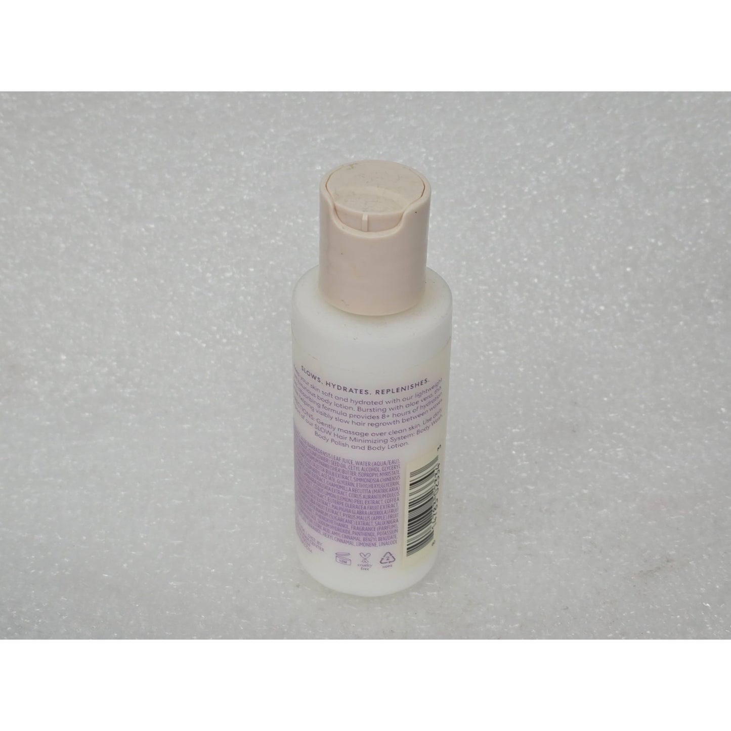 EWC Slow Body Lotion With Hair Growth Minimizer Aloe 2 Fl Oz Travel Size