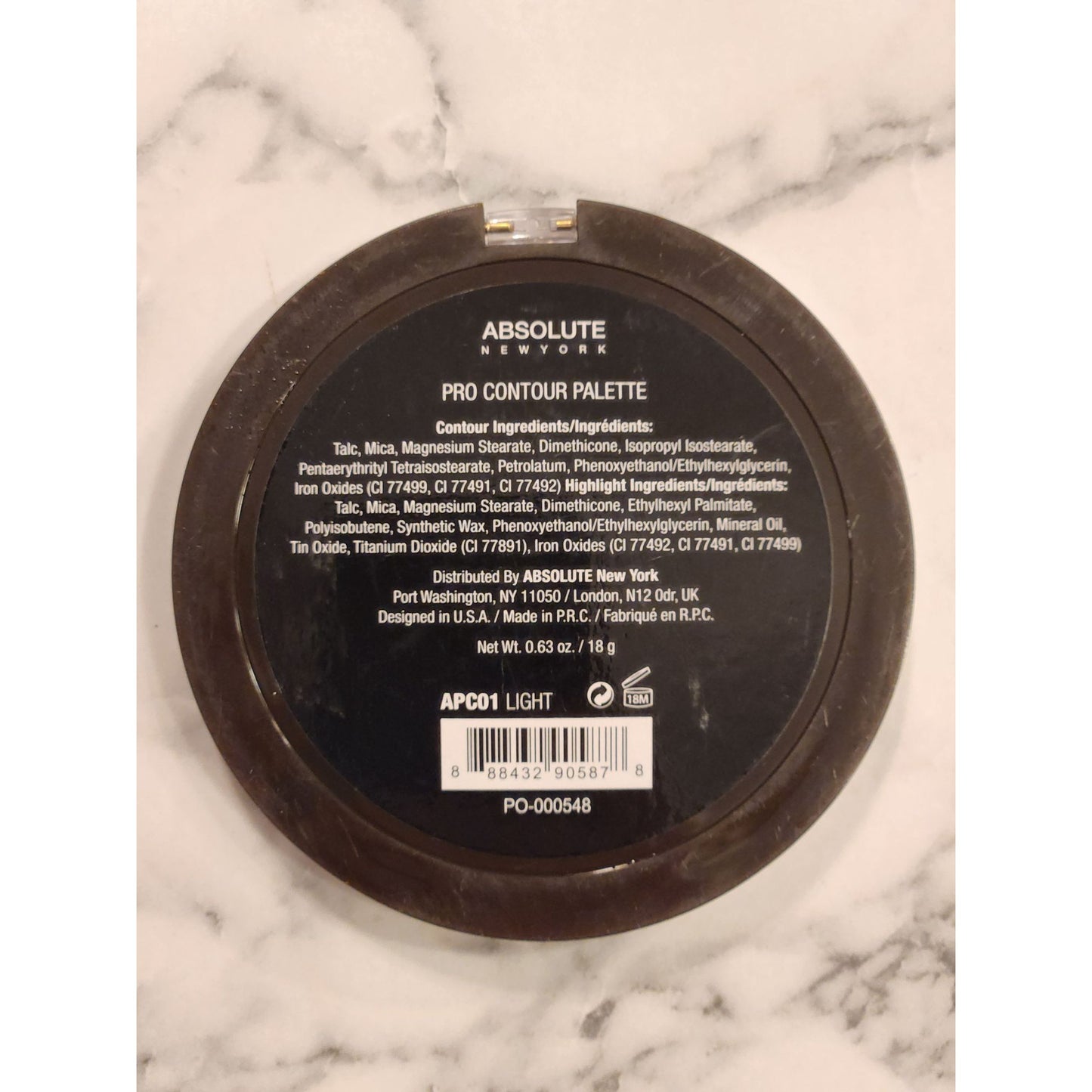 Absolute New York Pro Contour Palette Light