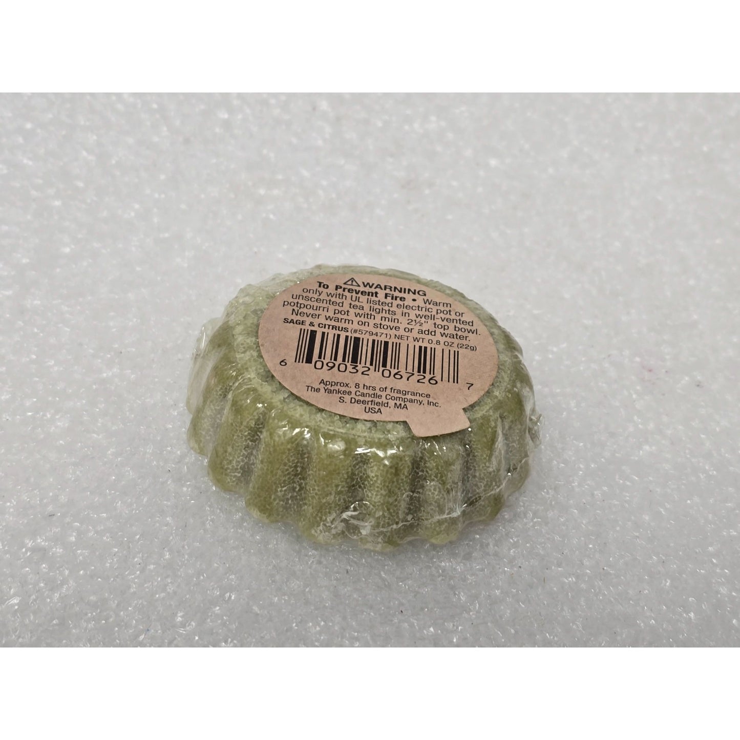Yankee Candle Sage & Citrus Scented Wax Tart Single 0.8 Oz Melt Home Fragrance