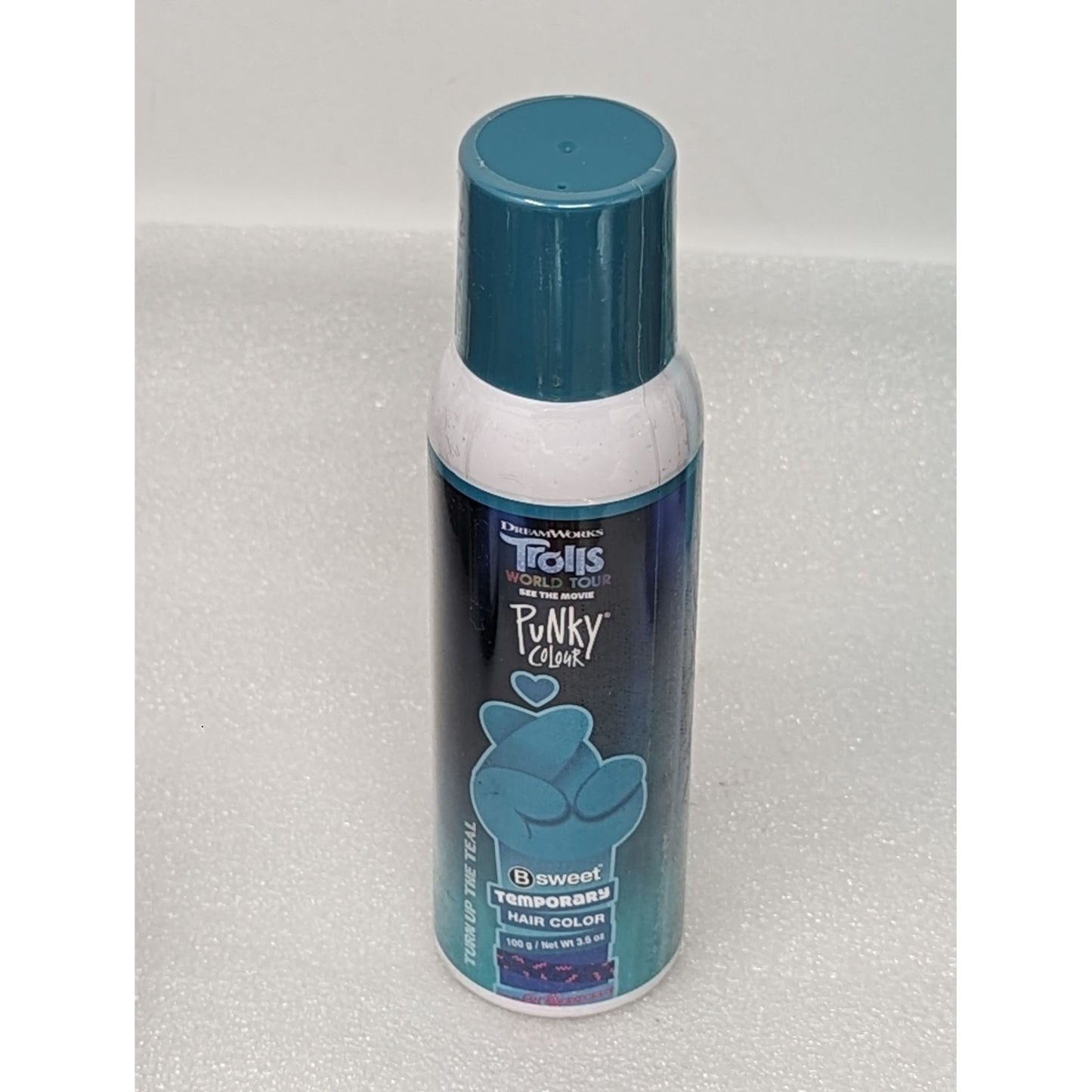 Punky Colour x Trolls B Sweet Temporary Hair Color Spray Turn Up The Teal 3.5 OZ