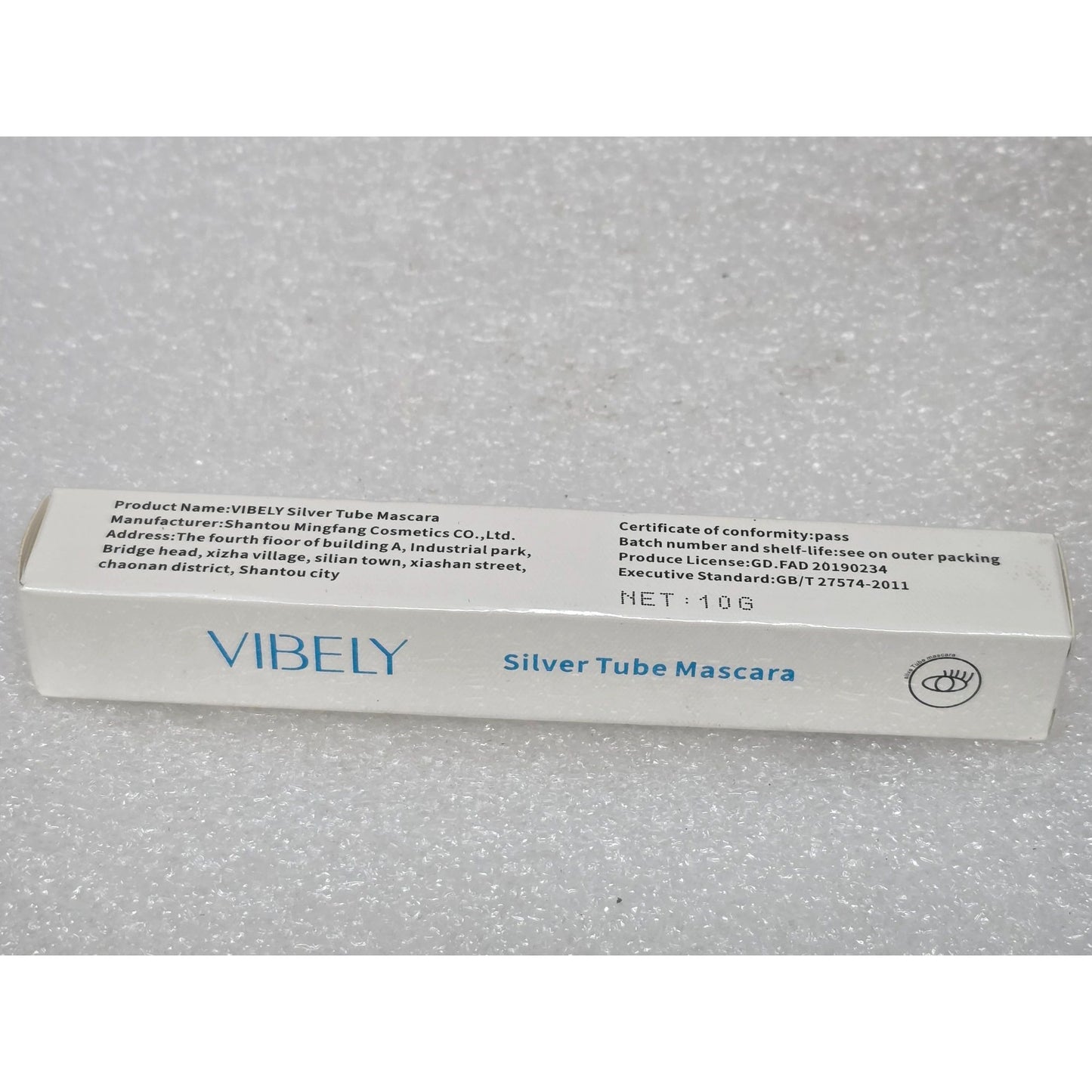Vibely Silver Tube Mascara Black 976 10g