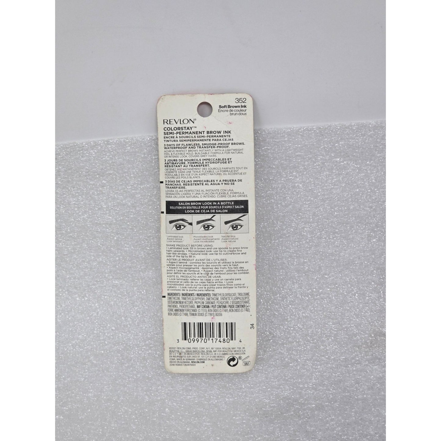 Revlon Colorstay Semi-Permanent Brow Ink Soft Brown 352 Eyebrow