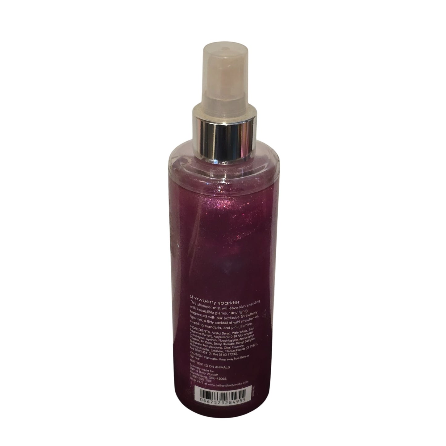 Bath & Body Works Strawberry Sparkler Shimmer Mist 8 Fl Oz Signature Collection