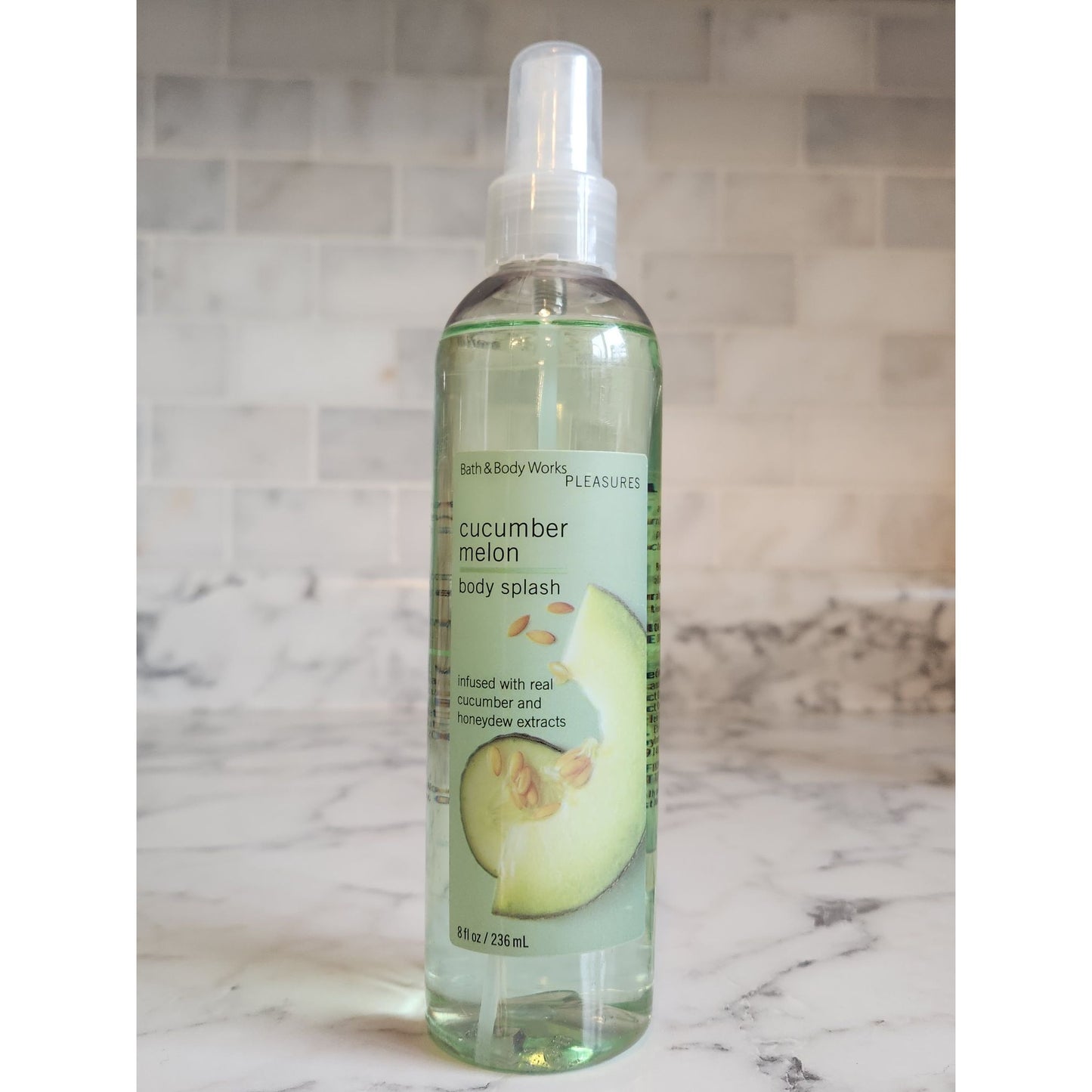 Bath & Body Works Pleaaures Cucumber Melon Body Splash Spray Mist 8 Fl Oz
