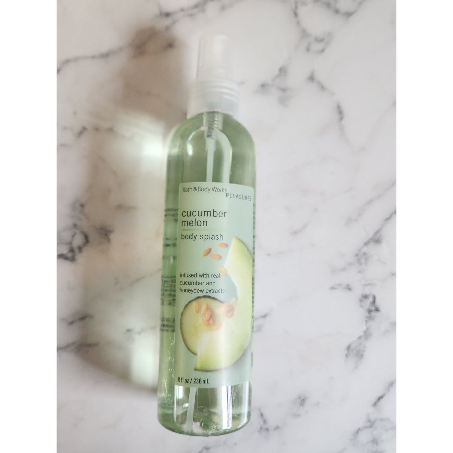 Bath & Body Works Pleaaures Cucumber Melon Body Splash Spray Mist 8 Fl Oz