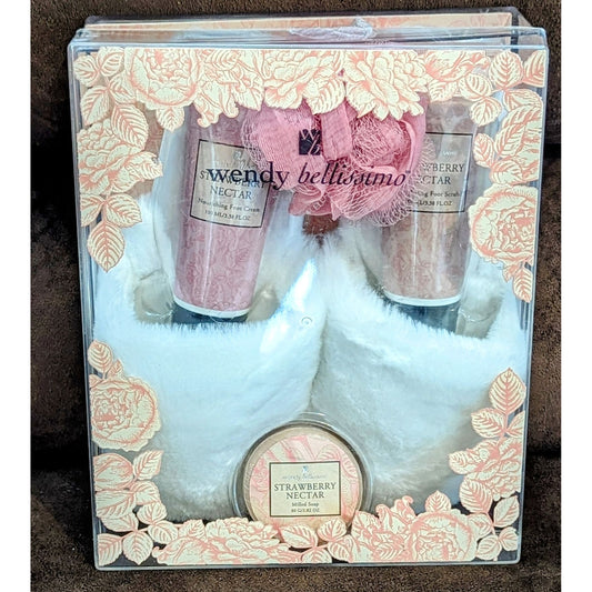 Wendy Bellissimo Beauty Luxuries 5 Pc Bath Time Necessities Strawberry Nectar