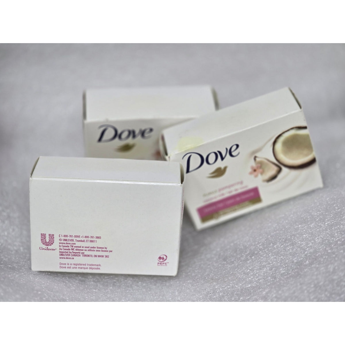 3 Dove Purely Pampering Coconut Milk Beauty Bar Moisturizing Cream Soap Skin