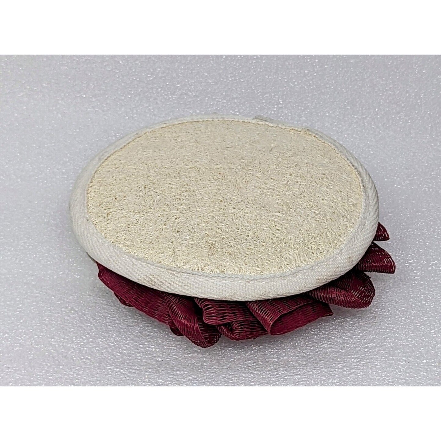 EcoTools EcoPouf Dual Cleansing Pad Body Scrubber Bath Sponge Red