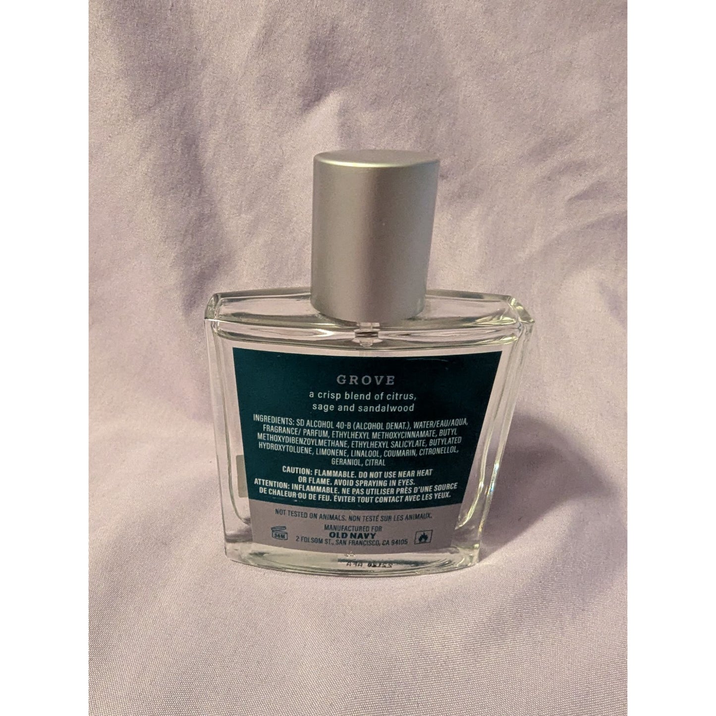 Old Navy Grove Eau De Cologne 50 Ml Crisp Citrus Sage Sandalwood Fragrance