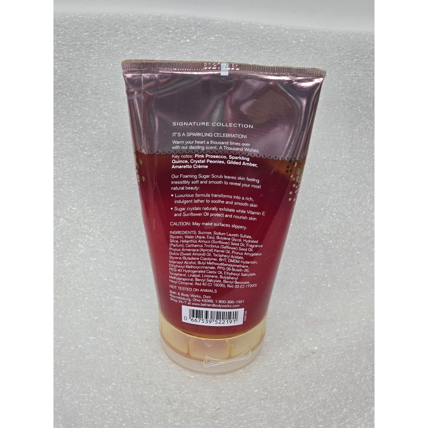 Bath & Body Works A Thousand Wishes Foaming Sugar Scrub 8 Oz Signature Collection