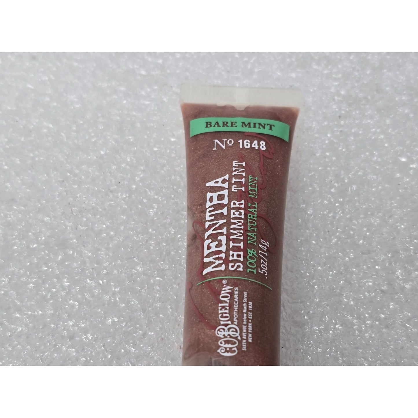 C.O. Bigelow Mentha Shimmer Tint No. 1648 Bare Mint .5 oz Tube