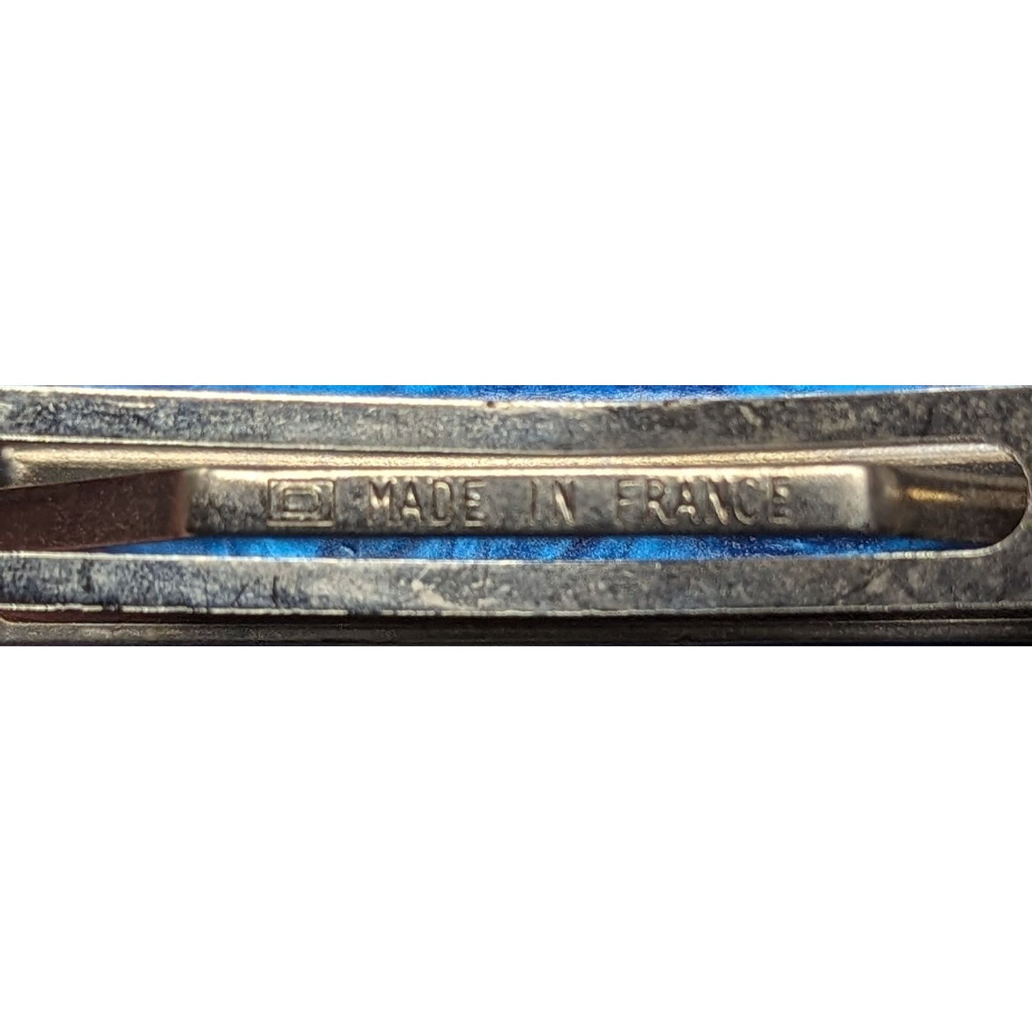 Vintage Flower Hair Clip Barrette Made in France Pink Yellow Purple