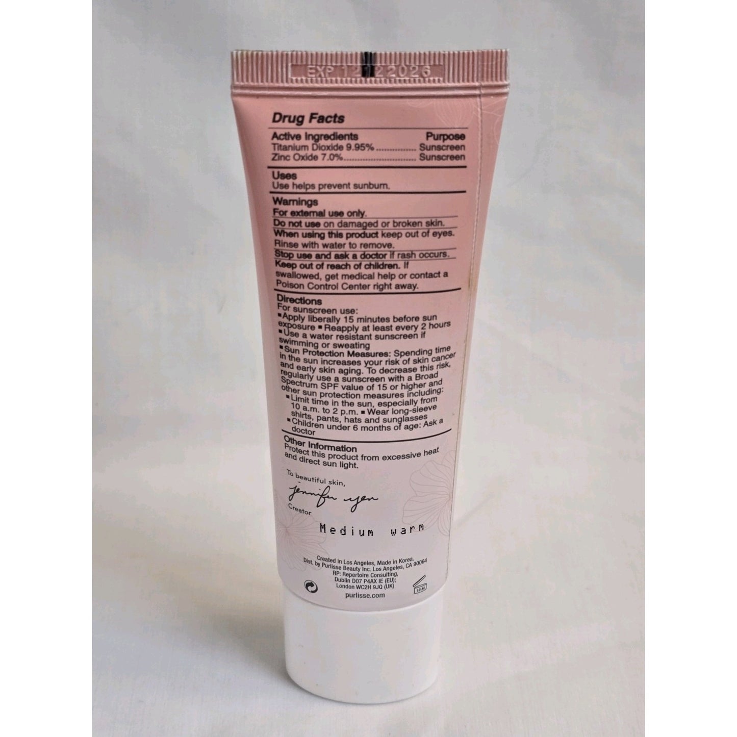 Purlisse Ageless Glow Serum BB Cream with spf 40 Medium Warm 1.4 Oz