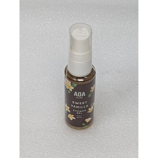 AOA Studio Sweet Vanilla Shower Gel 1 oz Travel Size