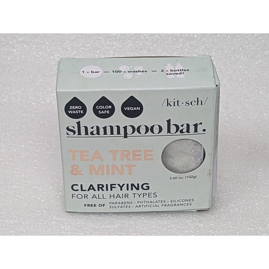 Kitsch Tea Tree & Mint Clarifying Solid Shampoo Bar