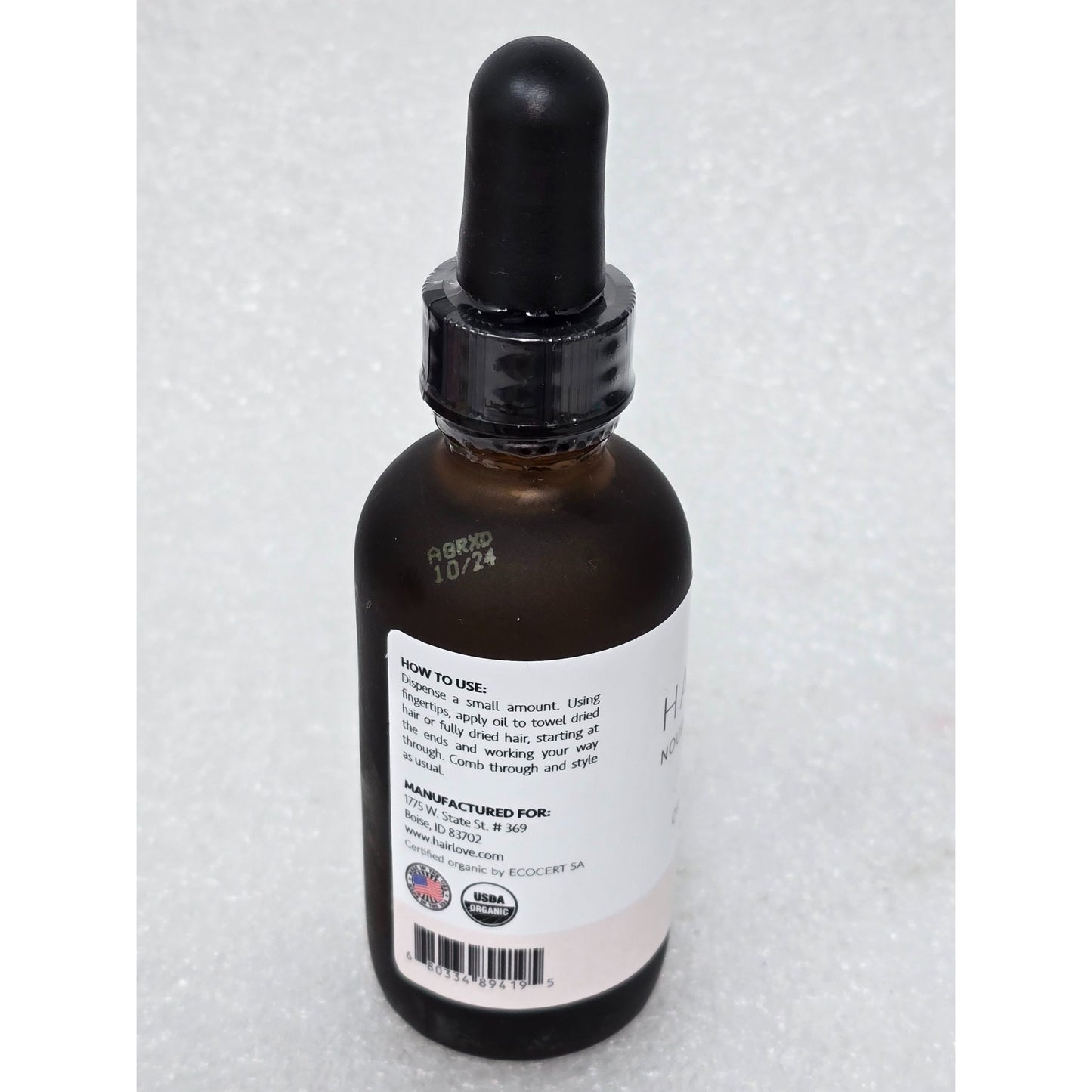 Hairlove Nourish & Repair Serum Organic Argan Oil 2 Fl Oz