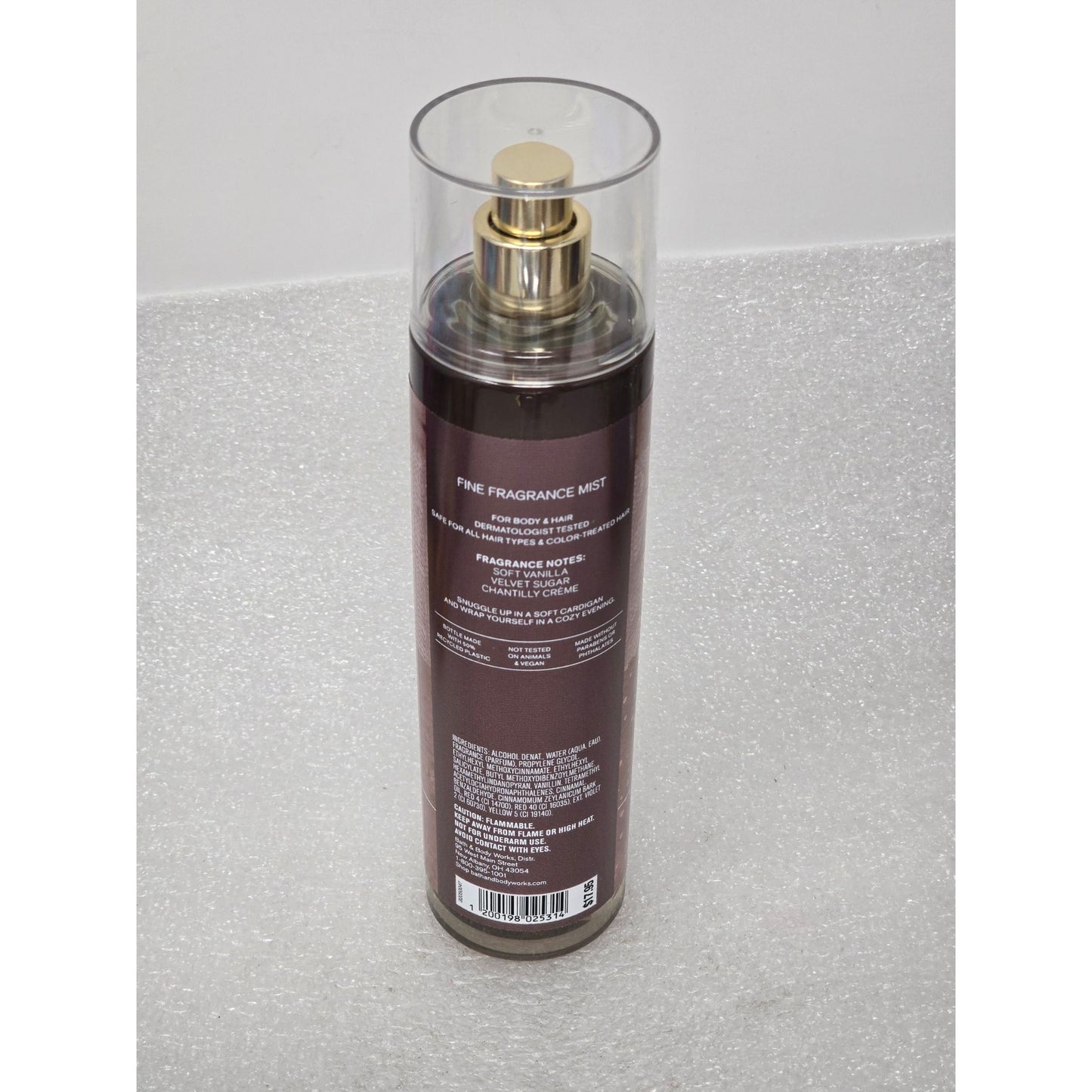 Bath & Body Works Wrapped In Vanilla Fine Fragrance Mist 8 Oz For Body & Hair