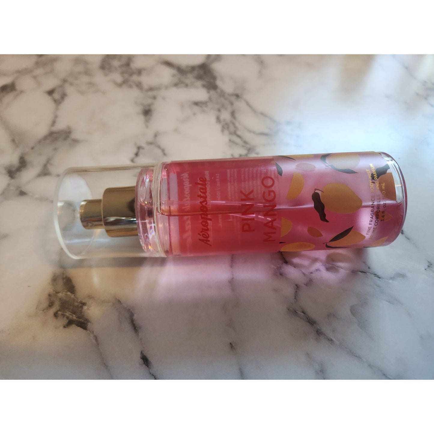Aeropostale Pink Mango Body Mist 3.4 Fl Oz / 100ml Fruity Scent Spray For Women