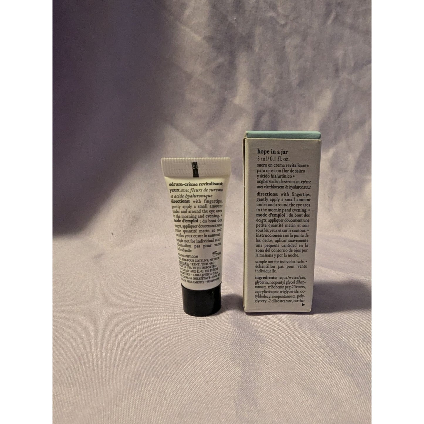 Philosophy Hope In A Jar Eye Revival Serum-In-Cream 0.1 Fl Oz Travel Size